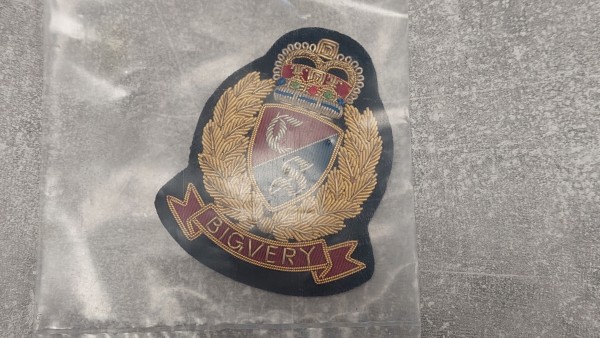 British Mützenabzeichen Barettabzeichen Bigvery handgestickt