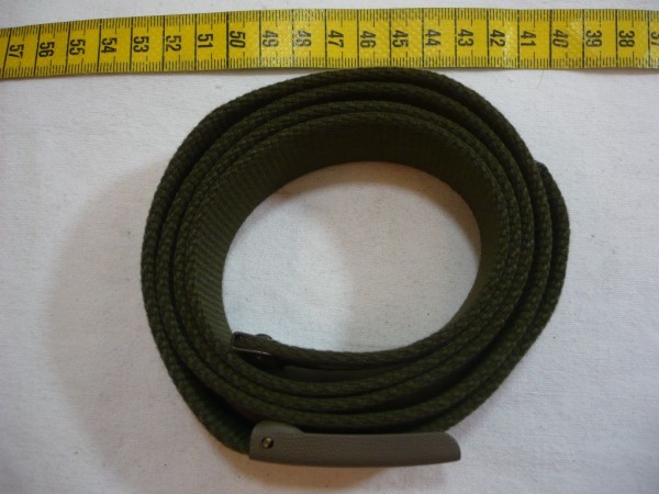 Hosengürtel, oliv, Webbing mit Schloss, nach TL gefertigt, #150cm#
