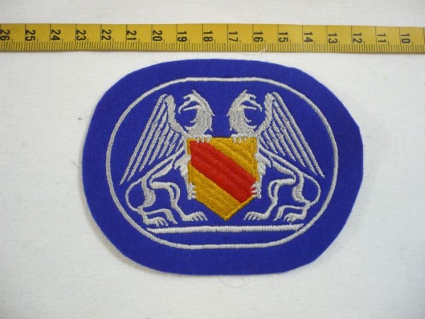 Baden-Wuerttemberg: Armabzeichen, Polizei Baden, Alte Art, Schutzpolizei, 1945- 53