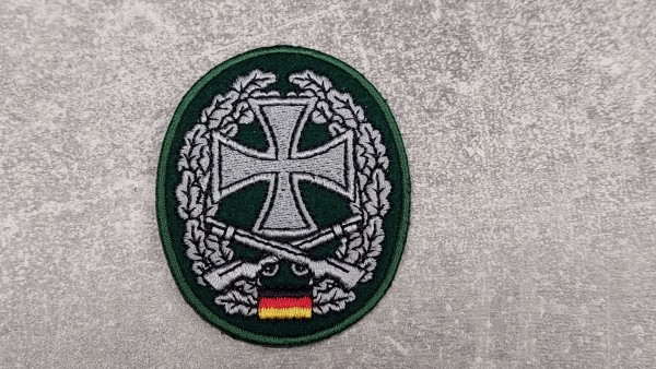 Bundeswehr Barettabzeichen Heimatschutz maschinengestickt