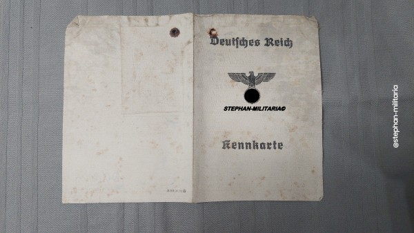Deutsches Reich Ausweis / Kennkarte - Ausgestellt 1943 Hamburg