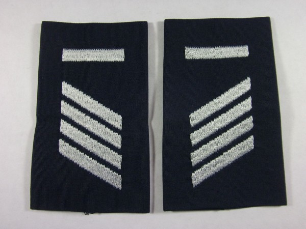 Rangschlaufen Stabsgefreiter UA, weiss auf blau