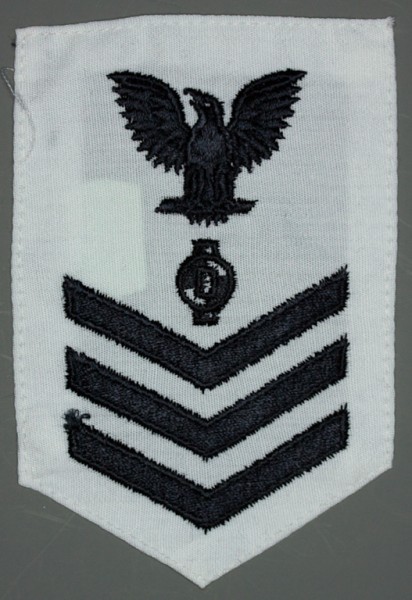 Armabzeichen für Hemden, Dienstgrad mit Laufbahnabzeichen, EA Engineering Aid, Petty Officer First Class 
