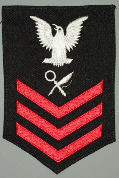 Armabzeichen für Hemden, Dienstgrad mit Laufbahnabzeichen, IS Intelligence Specialist, Petty Officer First Class 