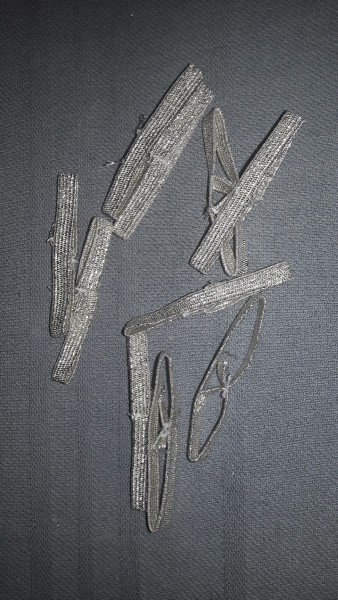 Aufschiebeschlaufe, Flachlitze 4,5cm Durchgangsweite 4mm breit, silber