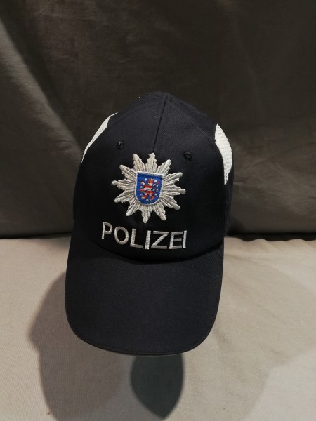 Polizei Thüringen Baseballcap in schwarz mit Bestickung Grösse II = 55-57