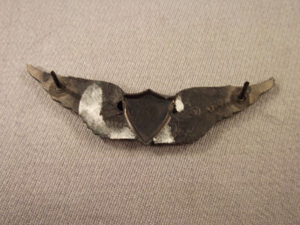 Brustabzeichen, Army Aviator, Metall, schwarz