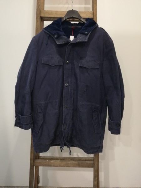 Bundeswehr Parka Marine blau Größe 14 Original mit Teddyfutter