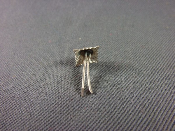 Stern für Schulterklappen, 9mm Kantenlänge, silber klein für Damen / Frauen, selten