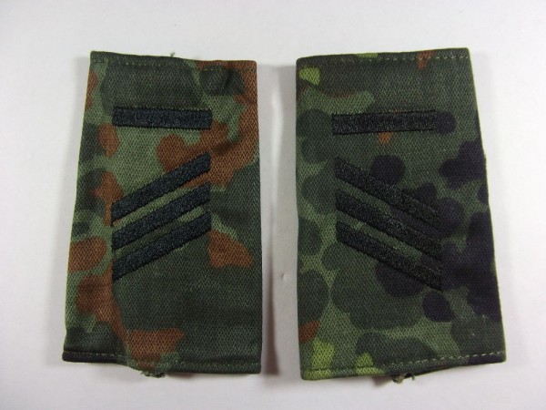 Rangschlaufen Hauptgefreiter UA, schwarz auf Flecktarn