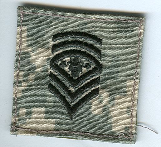 Dienstgradabzeichen, Kragenabzeichen, ACU Digital, mit Klett, Sergeant Major of the Army