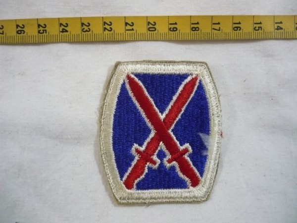 Armabzeichen 10th Infantry Division bunt, 2. Weltkrieg