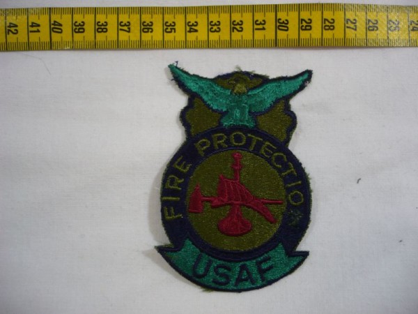 Brustabzeichen USAF Fire Protection, für Tarnanzug