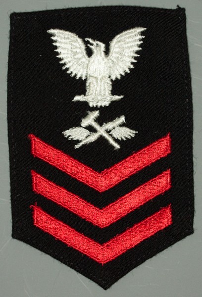 Armabzeichen für Hemden, Dienstgrad mit Laufbahnabzeichen, AS Aviation Supp. Equipment Technician, Petty Officer First Class 