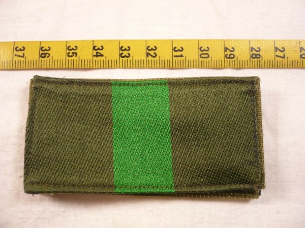 Allgemein: Dienstgradabzeichen für Einsatzanzug Polizei, 1 Balken grün 20mm
