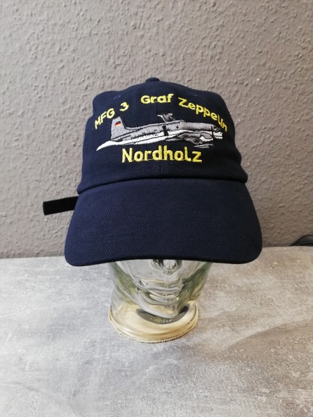 Baseballcap MFG 3 "Graf Zeppelin" Nordholz blau flache Form