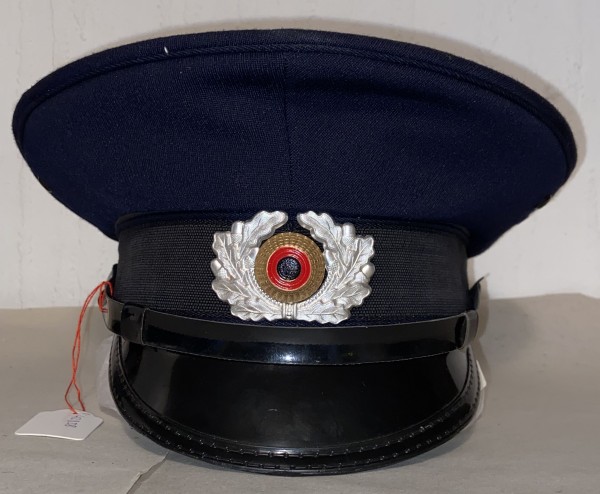 Schirmmütze - Transportpolizei - Trapo -mit blauem Bezug hergestellt 1972