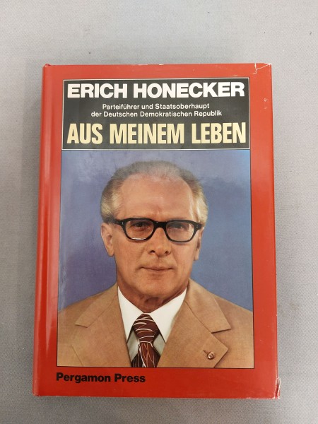 Buch: Erich Honecker - Aus meinem Leben 1.Auflage Pergamon Press