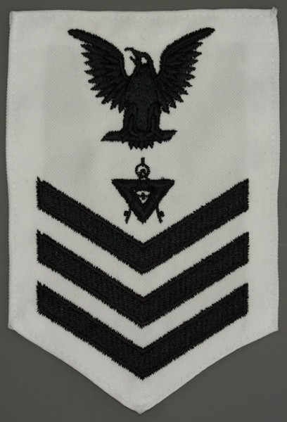 Armabzeichen für Hemden, Dienstgrad mit Laufbahnabzeichen, DM Illustrator Draftsman, Petty Officer First Class