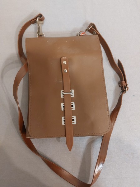 DDR Kartentasche Braun NVA - Lederimitat / Kunstleder - Original