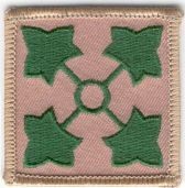 Armabzeichen 4th Division, bunt