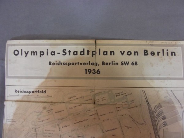 Olympia Stadtplan von Berlin, Reichssportverlag, Berlin SW 68, 1936