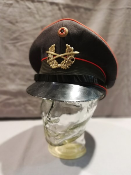 Bundeswehr Schirmmütze Artillerie dunkelgrau Größe 56 Herstellung 1965