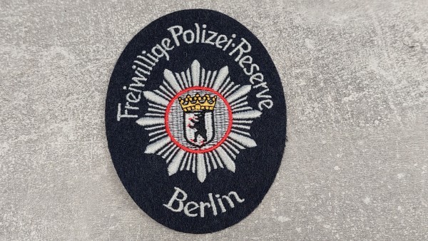 Armabzeichen Polizei Berlin - Freiwillige Polizei-Reserve auf grau oval