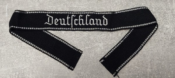 Ärmelband Deutschland Lurex maschinengestickt alte Deutsche Fertigung