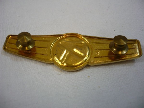 Tätigkeitsabzeichen, Sicherungspersonal, Altes Modell, Gold, Metall