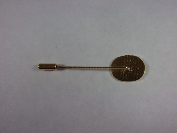 Allgemein: Anstecknadel, Oval, Gold, mit Kranz und DPG