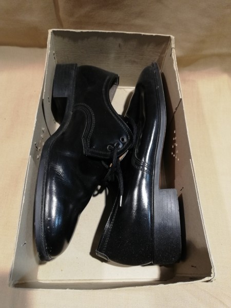 Bundeswehr Polizei Schuhe Dienstschuhe Leder schwarz Grösse 7 1/2