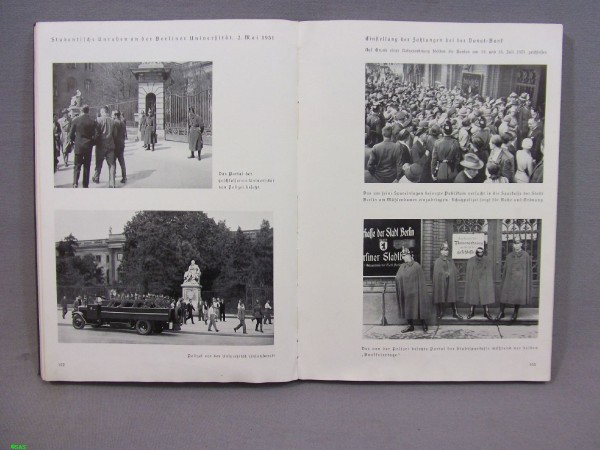 Polizei Greift ein "Bilddokumente der Schutzpolizei" von Hans Roden Polizeibild Archiv Verlag Breitkopf & Härtel Leipzig 1934