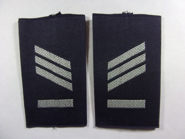 Rangschlaufen Hauptgefreiter UA, weiss in blau