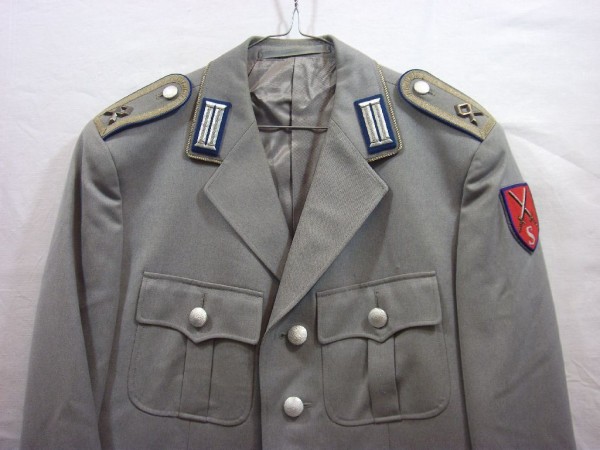 Jacke, Dienstjacke, Hauptfeldwebel, mittelgrau, #Größe 48# 