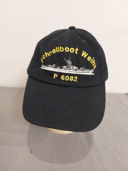 Baseballcap Schnellboot Weihe P6082 blau flache Form