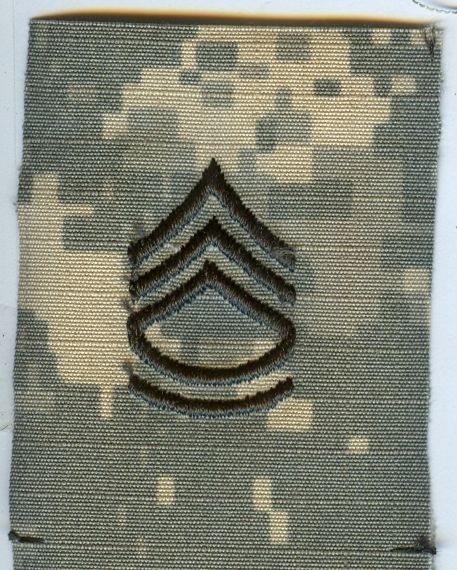 Dienstgradabzeichen, Kragenabzeichen, ACU Digital, ohne Klett, Sergeant First Class