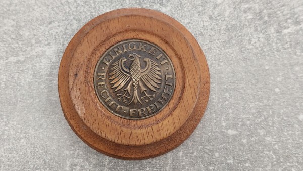 Bundeswehr Koppelschloßauflage Einigkeit-Recht-Freiheit als Wandbild