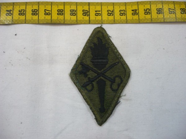 Armabzeichen Quartermaster Center & School, tarnfarben ( OD )