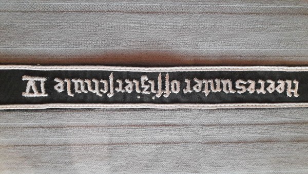 Ärmelband Heeresunteroffizierschule IV, Offizier