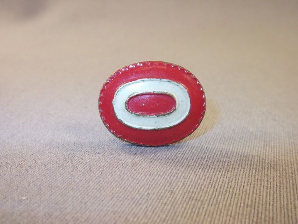 Kokarde, Metall, rot- weiß - rot