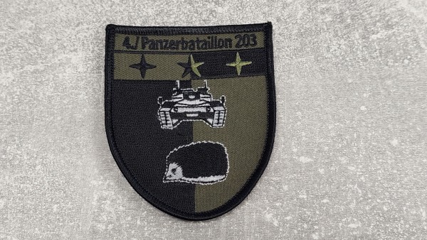 Bundeswehr Aufnäher Patch 4./Panzerbataillon 203 mit Klett