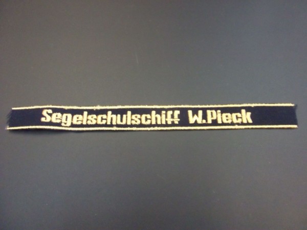 Ärmelband Segelschulschiff W.Pieck #Länge 23 cm#