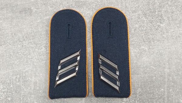 Bundeswehr Schulterklappen Hauptgefreiter Luftwaffe blaugrau mit Lasche