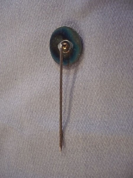 Hessen: Feuerwehr- Leistungsabzeichen in Silber, Miniatur an langer Nadel