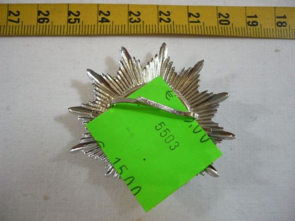 Saarland: Mützenstern, Polizei Saarland, Alte Art, mit Wappen