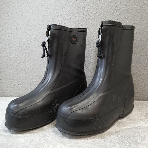 Überschuhe Regenschuhe mit Reißverschluss Nässeschutz Gummi Schwer Größe 255 - 265