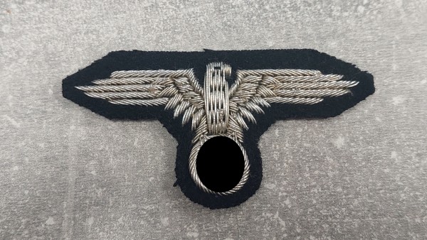 Armadler XX für Offiziere, silber auf schwarz handgestickt