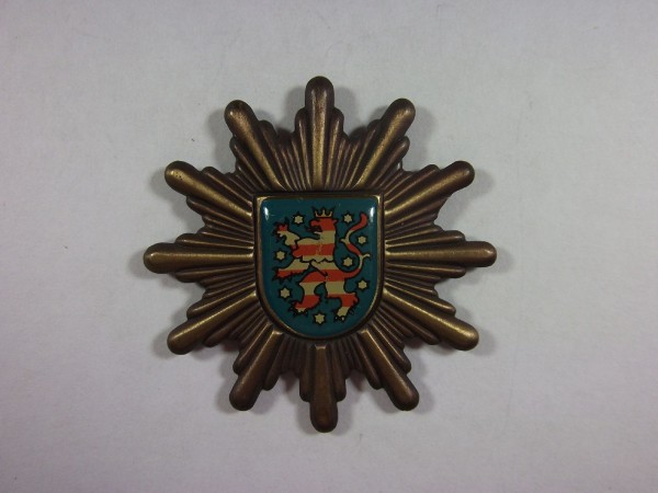 Thueringen: Mützenstern, Polizei Thüringen Metall, einteilig