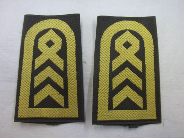 Rangschlaufen Oberstabsbootsmann, gelb in oliv, gewebt